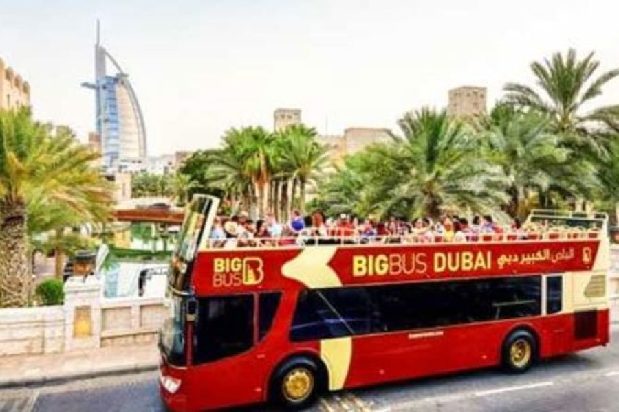 Big Bus Essential Tour Dubai (2 Day Ticket, Dhow Cruise & Lost World Aquarium)