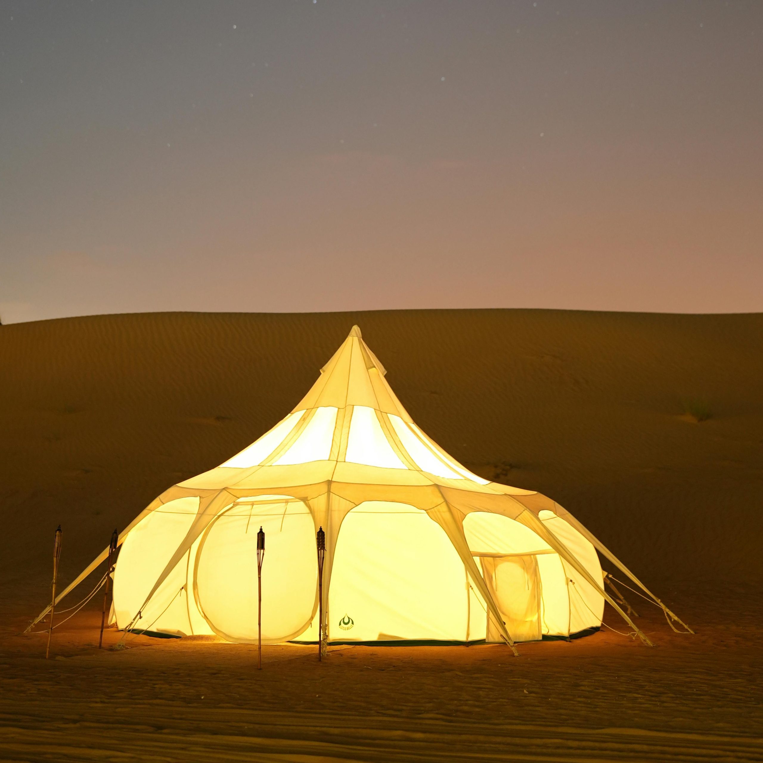 Overnight desert safari sleeping arrangements